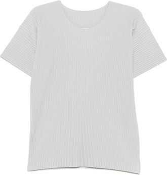 Issey Miyake Basics T-shirt - Heren - T-shirts - Grijs - M - Nylon - Tops