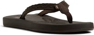 Roxy Gianna II Flip Flop in Dark Brown at Nordstrom, Size 10