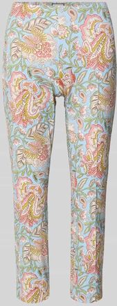Seductive Caprihose im Allover-Look in Hellblau, Gr&ouml;&szlig;e 32