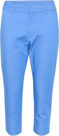 Kaffe Stijlvolle Capri Broek Ultramarijn - Dames - Vrijetijds broeken - Blauw - 2XL - Broeken
