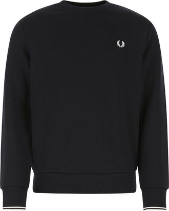 Fred Perry Midnight Blue Cotton Blend Sweatshirt