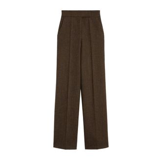 Max Mara Wide Trousers, female, Brown, XS, Wide Trousers
