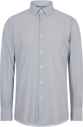 HUGO BOSS Mens Hank S Kent Oxford Shirt in Dark Blue - Size 16.5 inch