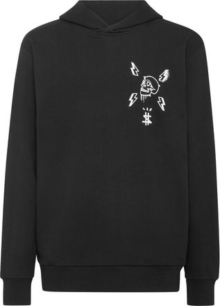 Philipp Plein Heren, Sweatshirts & Hoodies, Zwart, Maat: 3XL Katoen