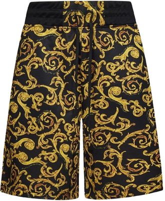 Versace Jeans Couture Zwarte Sweat Shorts 74Gad 3B1Fs 062G89 - Heren - Korte Broeken - Zwart - L - Korte Broeken