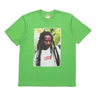 SUPREME SS19 Buju Banton Tee Reggae Character Printing Short Sleeve Unisex Green SUP-SS19-10478