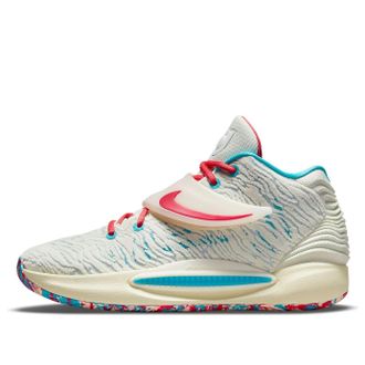 Nike KD 14 EP White Aqua Blue Multi-Color CZ0170-700