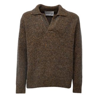 Amaranto Maglia Polo - - Knitwear - Uomo - Marrone - XL