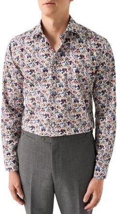 Eton Contemporary Fit Floral Dress Shirt in Multi at Nordstrom Rack, Size 15 - R