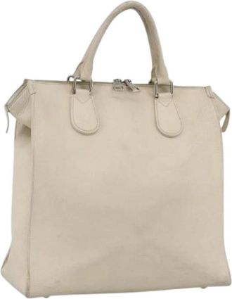 Louis Vuitton Pre-owned Vintage Handtas - Dames - Vintage Handtas - Wit - ONE Size - Leer - Vintage