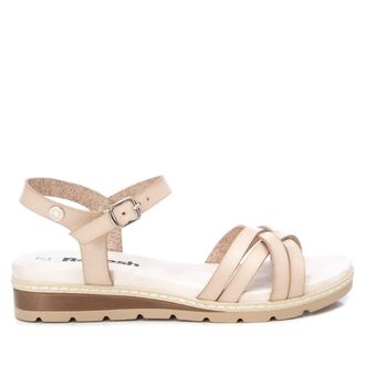 Xti Womens Strappy Comfort Sandals - Light Beige, Size 6