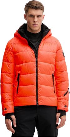 Bogner Luka Padded Jacket - Heren - Ski Jassen - Oranje - M - Leer - Fitness