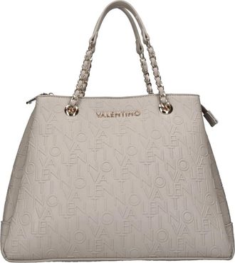Mario Valentino Nep Lederen Tas - Dames - Handtassen - Beige - ONE Size - Tassen
