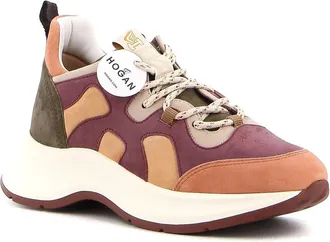 Hogan H585 Colorblocked Suede Sneaker