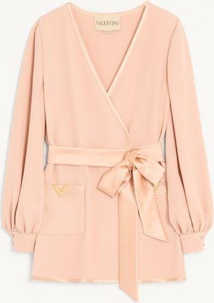 Valentino Camicia in Cady Couture Donna SALMONE 46