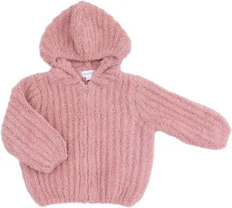 Angel Dear Kids Chenille Hooded Jacket in Rose at Nordstrom, Size 18-24M