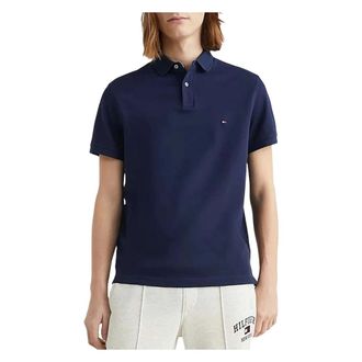 Tommy Hilfiger Polo Shirts, male, Blue, Size: XL 1985 Collection Regular Fit Pique Polo