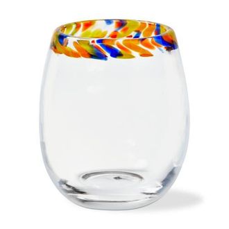 Tag Kaleidoscope Stemless Wine Glass Clear Dishwasher Safe at Nordstrom