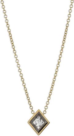 Nimo With Love 18K yellow gold The Bezel diamond necklace