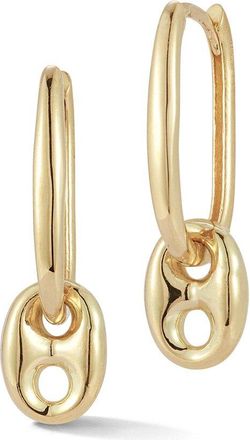 Ember Fine Jewelry 14K Puffed Mariner Charm Earrings