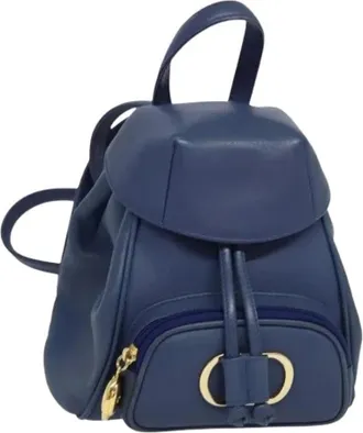 Dior Pre-owned Backpacks, female, Blue, Size: ONE SIZE Pre-owned Vintage Backpack