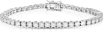 Vir Jewels 5 cttw Lab Grown Diamond Tennis Bracelet in Sterling Silver 7.5 Inch For Women