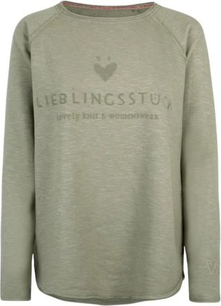 Lieblingsst&uuml;ck Lieblingsst&uuml;ck - Cathrina Sweatshirt - Dames - Sweatshirts & Hoodies - Groen - Maat: XS Katoen