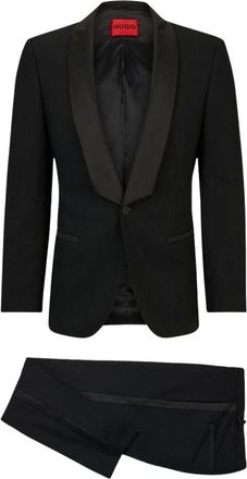 HUGO BOSS Kostuums, Heren, Zwart, S, Single Breasted Suits