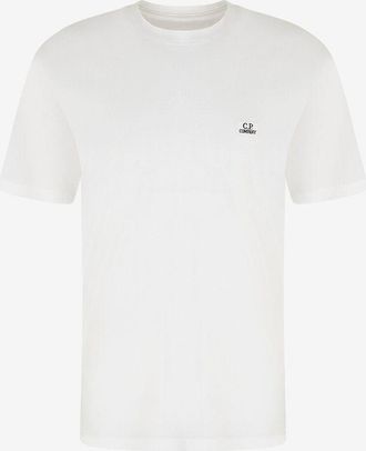 C.P. Company Kurzarm-T-Shirt mit Logopatch 30/1 Jersey