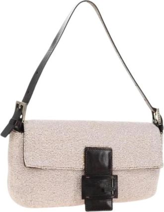 Fendi Pre-owned Vintage Beaded Shoulder Bag - Dames - Vintage Schoudertas - Roze - ONE Size - Vintage