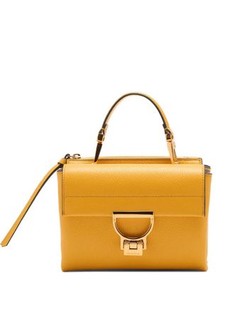 Coccinelle Tas met handvat en structuur - Geel