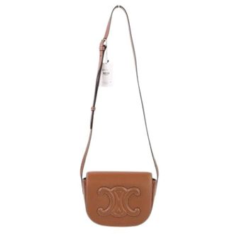 Celine Pre-owned Folco Cuir Triomphe Borsa a spalla in pelle di vitello - - Pre-owned - Donna - Marrone - ONE SIZE