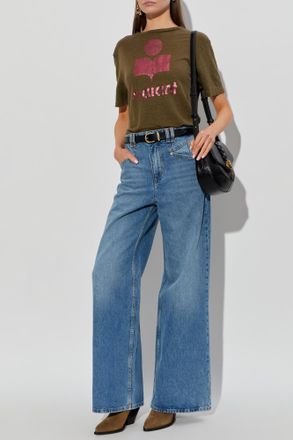 Isabel Marant T-shirt Zewel, Womens, Green
