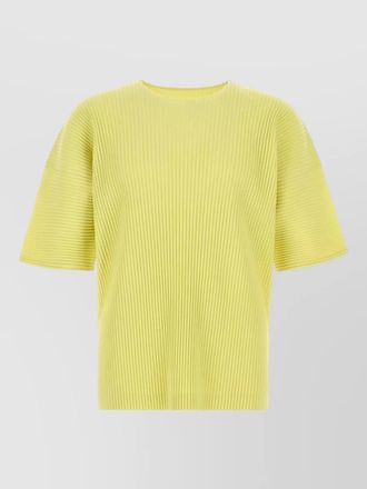 Homme Pliss&eacute; Issey Miyake may knitwear short sleeves round neck