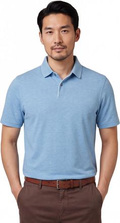 Bugatti Poloshirt Bugatti blauw gem&ecirc;leerd normale fit