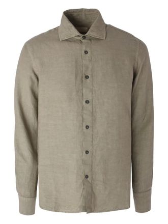 120% Lino buttoned shirt - men - Linen/Flax - XXXL - Neutrals