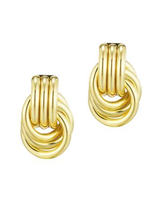 Adornia Adornia Plated Doorknocker Stud Earrings
