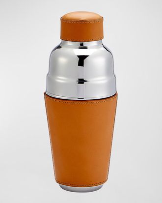 Graphic Image Leather Cocktail Shaker