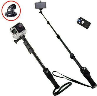 Trade Shop Trade Shop - Asta Per Selfie Bastone Regolabile Telescopico Estensibile Bluetooth Smartphone