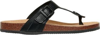 Threadbare Platte teenslippers voor heren (Zwart)