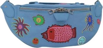 Louis Vuitton Pre-owned Canvas crossbody-bags - Dames - Vintage Heuptassen - Blauw - ONE Size - Vintage