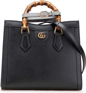 Gucci Pre-owned Womens Bamboo 1947 Top Handle Leather Bag - Black - One Size