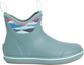 Xtratuf Womens Ankle Deck Boot In Trooper Blue/beach Glass