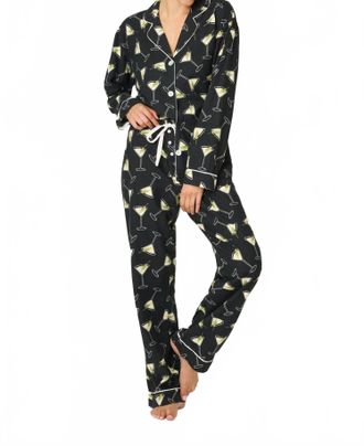 PJ Salvage Merrier With A Martin Pajama Set In Black