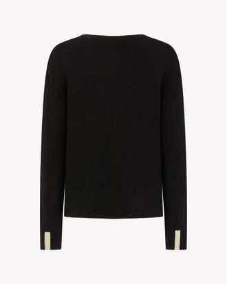 Serena Bute Merino Wool Relaxed Fit Jumper - Black