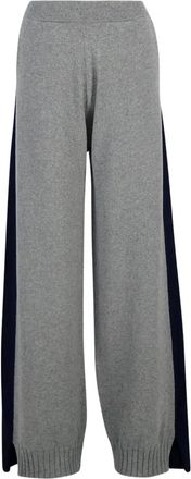 Stella McCartney Pantaloni con vita a coste - Grigio