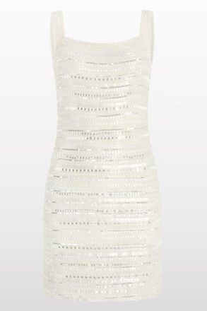 Jenny Packham Gigi Beaded Mini Dress in Ivory at Nordstrom, Size 10 Uk