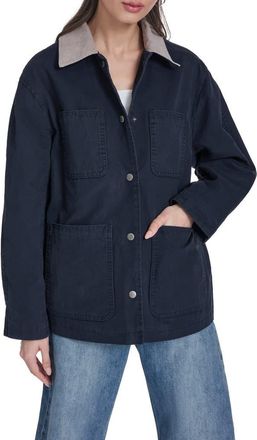 Levi's Contrast Collar Field Jacket in Navy at Nordstrom, Size X-Small
