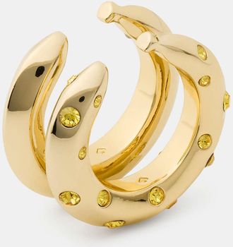 Kate Spade New York Summer Daze Banana Stacked Rings