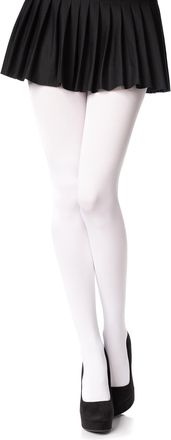 Romartex Opaque 100 Denier Tights, 23 Colours, Sizes S-XL, XL, white